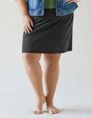 Duluth Trading Co. NoGA Classic Skort Black Skirt Activewear Stretch Womens XXL