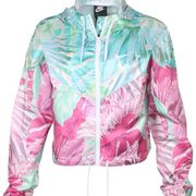 Nike printed woven cropped jacket windbreaker Xs