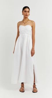 ‼️DISSH Bonnie White Sweetheart Long Dress‼️