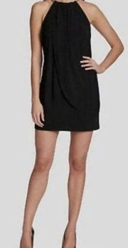 New with tags Kensie black draped snake chain halter dress in size 2