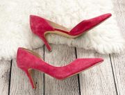 White House Black Market Pink Suede Heela