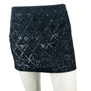 ALLSAINTS Hand Embellished Mini Skirt Black Size 4