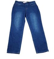 Soft Surroundings Ultimate Denim Pull On Relaxed Straight Jeans Large Petite PL