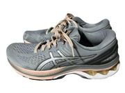 ASICS Womens Gel Kayano 27 Running Shoes Gray Size 8.5 EU 40 Gray Pink Colorway