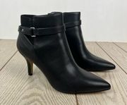 Bella Vita Women's Aileen Ankle Booties 9.5M Black Faux Leather $100