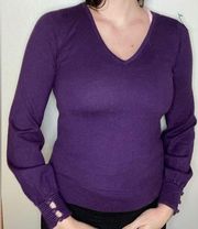 Lacoste Women’s Purple Sweater Size 36 (Small)