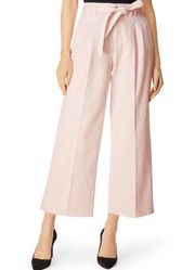 J Brand Faded Pandora Pink High-Rise Tie-Waist Belted Wide Leg Jeans