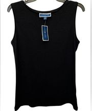 Black Sleeveless Tank Top