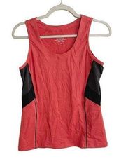 Kerrits Top Womens Sport Tech Tank Top in Red and Black Size Small