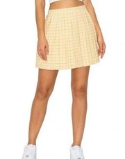 Cali 1850 yellow plaid skirt size small