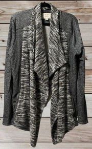 Lucky Cardigan Womens XL Gray/White/Black casual‎ office relaxed winter spring