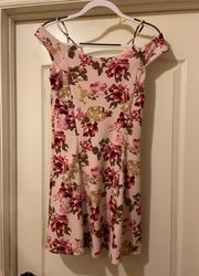 Mauve Pink Floral Dress