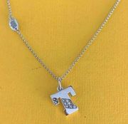 Juicy Couture | T Initial Necklace Swarovski