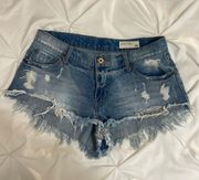 Distressed Jean Shorts