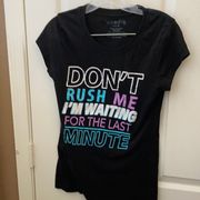 Junior wound up don’t rush me tee large