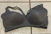 No Boundaries 38D Grey Bra Top