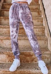 Lilac Purple Tie Dye Joggers