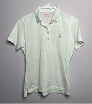 Peter Millar Women's White Golf Polo Embroidered Cypress Point Club Size Small