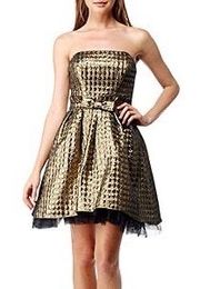 Glee Gold Strapless Dress