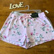 Laura Ashley twin pack pajama/ lounge shorts, pink/floral