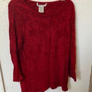 White stag chenille sweater large