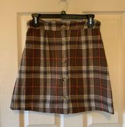 Small  Plaid Skirt