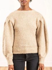 💕ISABEL MARANT ETOILE💕 Shaelyn Sweater ~ Alpaca Blend Beige EU 38