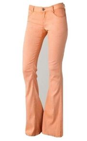 NWT Theyskens' Theory Pantana in Peach Smoke Fussah Silk Flare Pant 24 x 35 $295