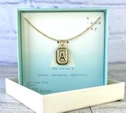 A new day Gold Plated “A” letter pendant necklace