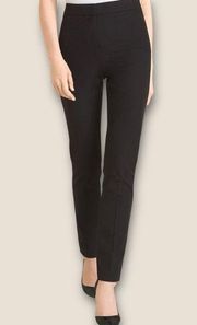 Chico’s Secret Stretch Straight-Leg Pants Black 3R