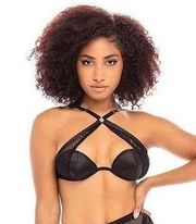 Oh La La Cheri Bra Women's Size Small Halter Design Mesh Fishnet BRA ONLY