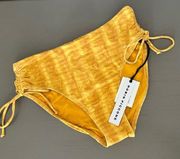 Sahara High Waisted Bikini Bottoms in Buttercup NEW Size S