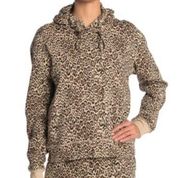 Socialite Leopard animal print hooded sweatshirt sweater pullover