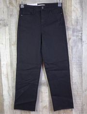 Social Standard By Sanctuary Size 2 High-Rise Crop Straight Black Wash J…