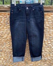Liverpool Women's Michelle Capri Dark Blue Jeans. Size 2. EUC!