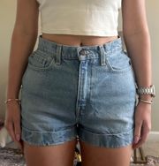 High Waisted Denim Shorts