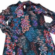 MOLLY Bracken size xsmall black floral boho dress; new with tags