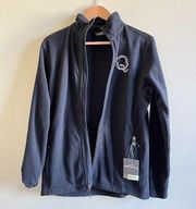 NEW EDDIE BAUER MICROFLEECE FULL ZIP JACKET BLACK MENS SZ‎ S LIGHTWEIGHT …