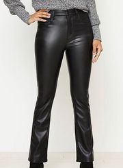 NWOT LOFT Plus Faux Leather Black Pants Size 20