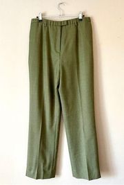 PENDLETON | Green Wool Straight Leg Trouser Dress Pants Sz 10