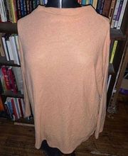 Old Navy camel brown mock neck flowy long sleeve top