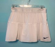 Nike White Sport Athletic Pleated Tennis Skirt Skort