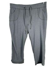 Old Navy Plus Size 4X Sweatpants Active Gray Knit Drawstring Pockets 1419