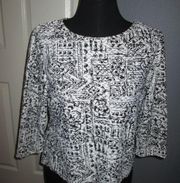 Coldwater Creek print top - Size Lg