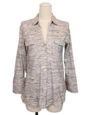 Standard James Perse Button Down Knit Shirt Sz 1