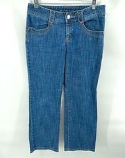 Michael Kors straight leg mid rise waist blue jean denim jeans pants 6 EUC