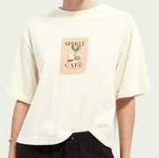 Scotch & Soda Women’s Spirit Cafe Lemon Citrus Print Boxy Graphic Tee