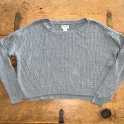 Arizona Jeans Woman’s Arizona Cable Knit Sweater Gray Size Xlarge