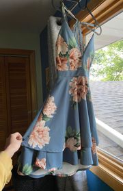 Light Blue Homecoming Dress