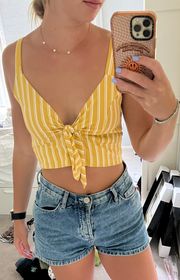 Yellow Striped Top